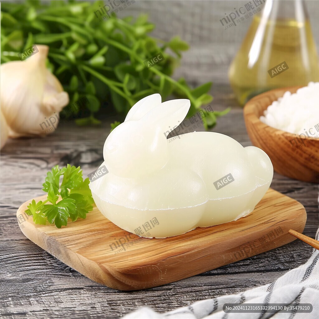 豆泥水晶兔