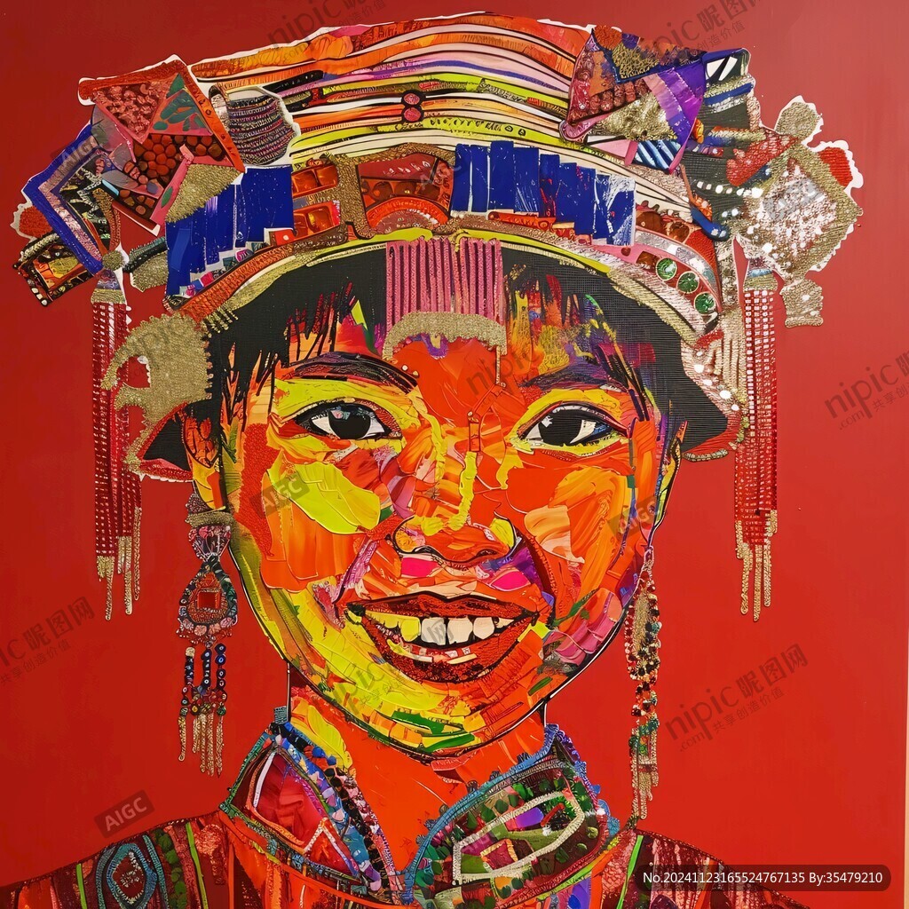 瑶族油画