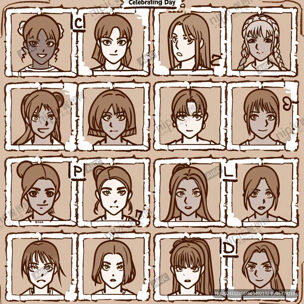 漫画人物墙