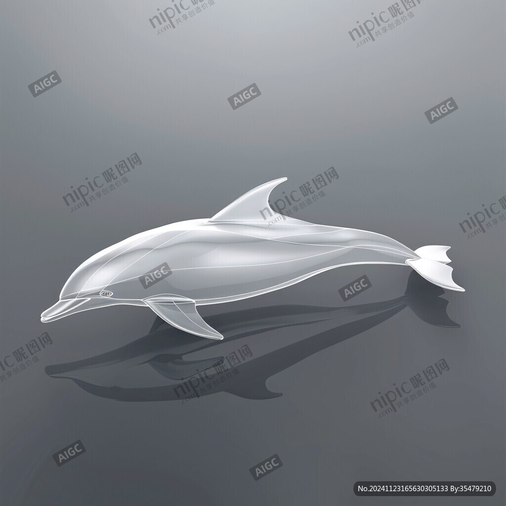 海豚白模