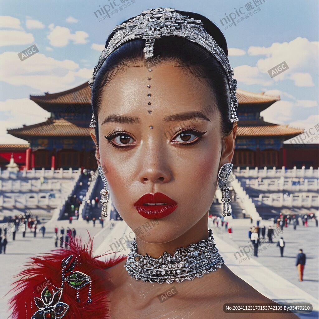 仿银女头饰