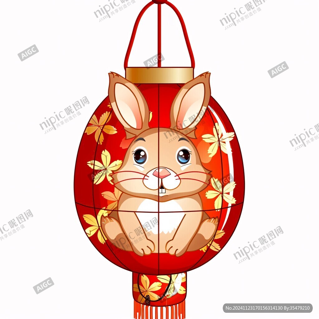 兔年灯笼造型