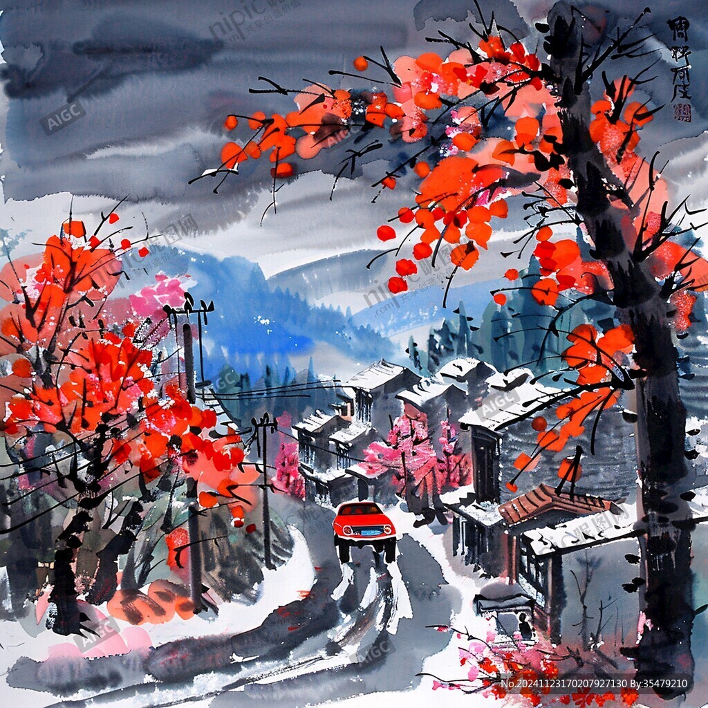 霜降装饰画