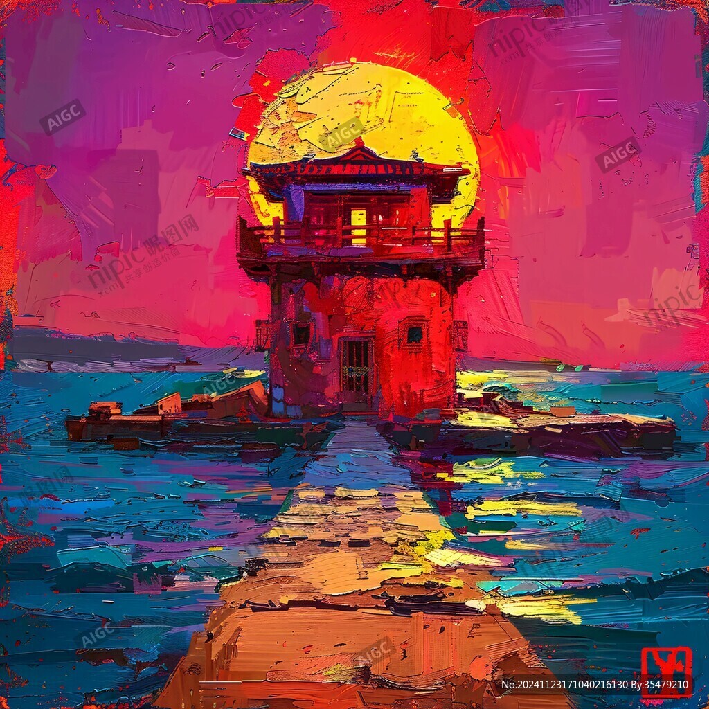 海岱楼插画