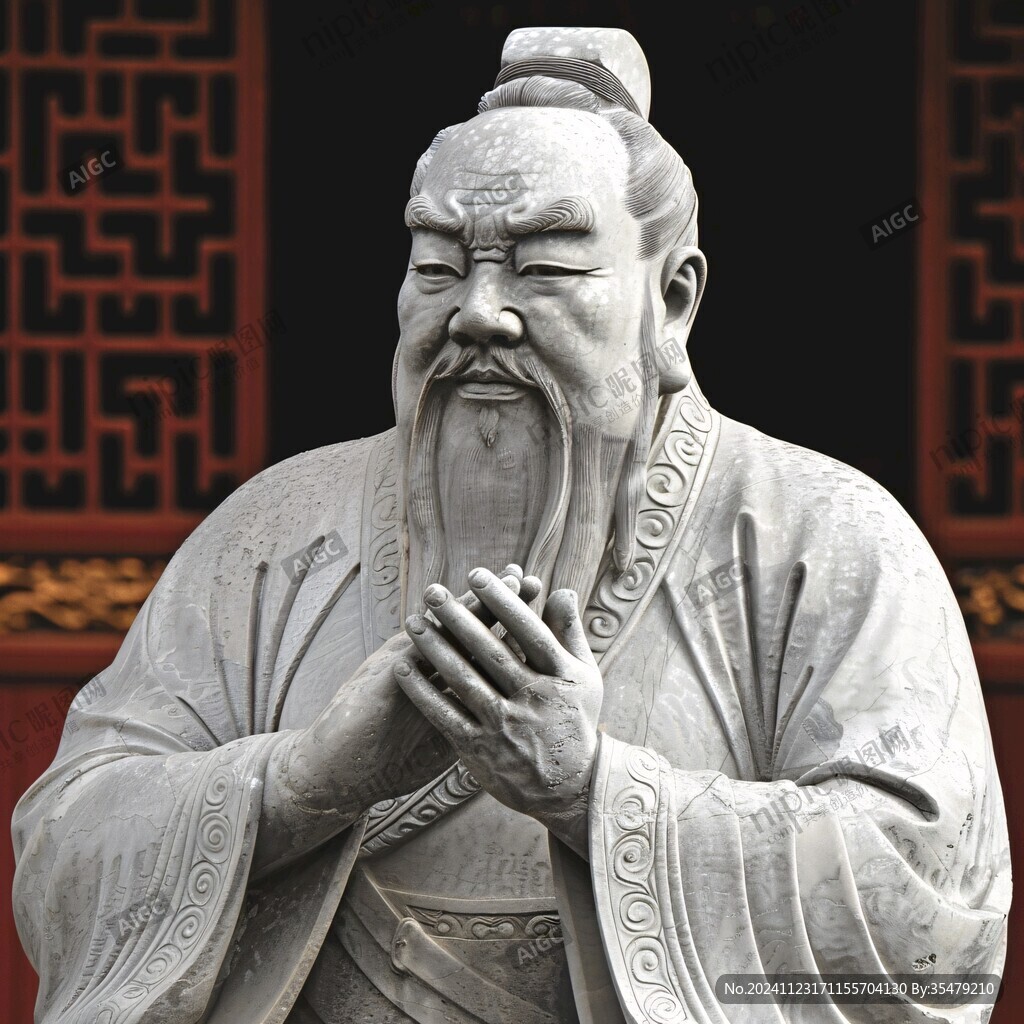 朱熹彩雕