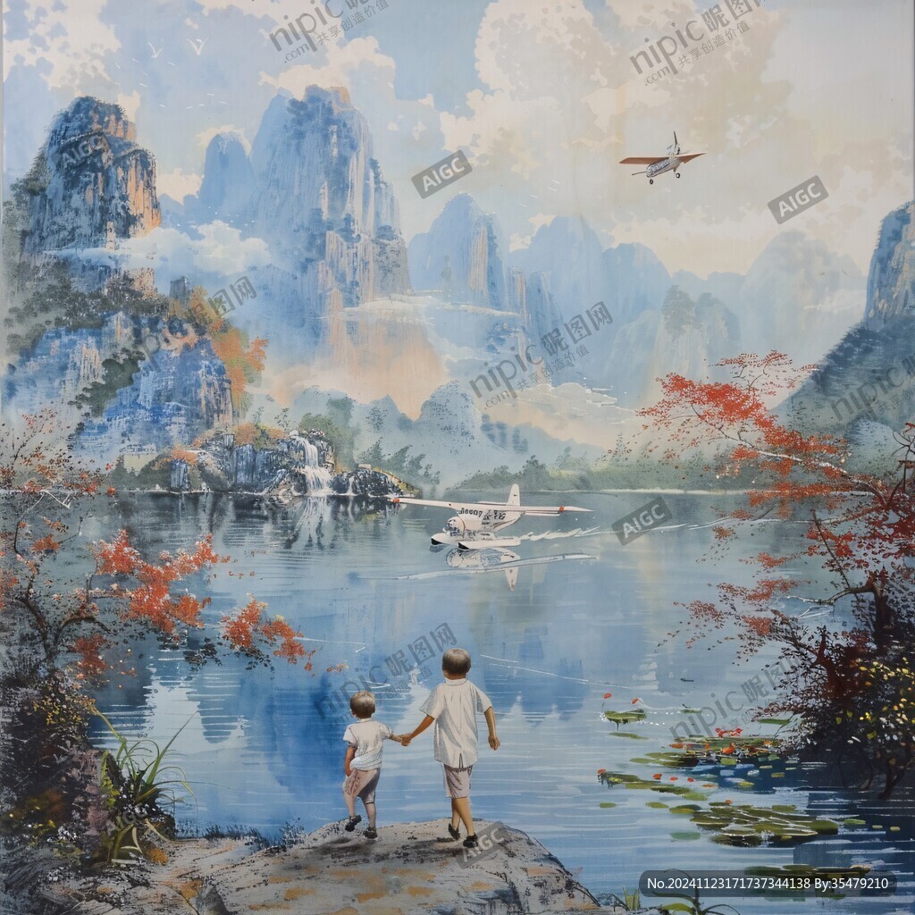 漓江墙画