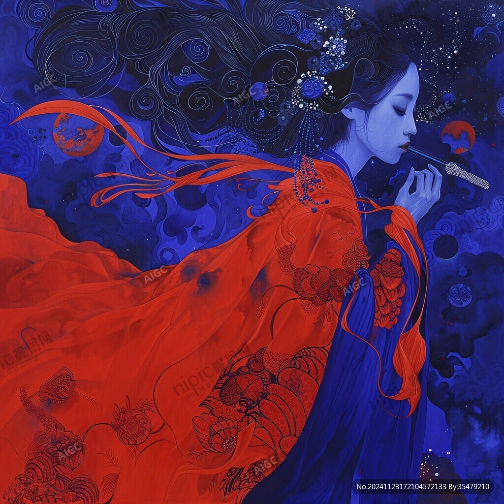 仕女图临摹
