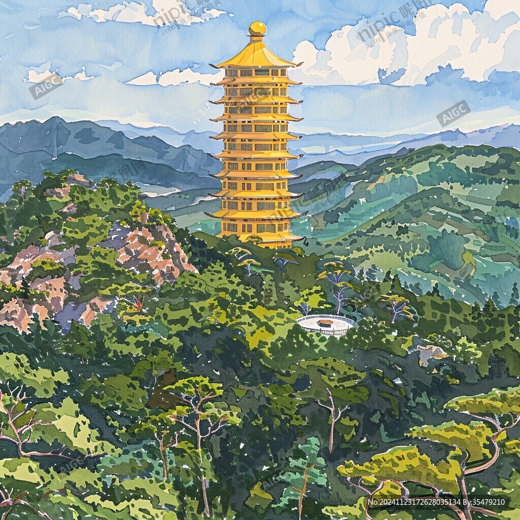 雷峰塔插画