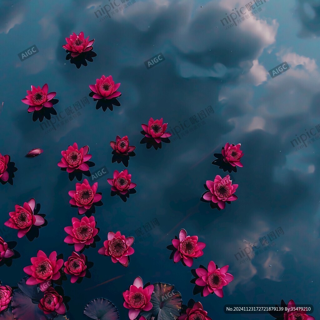 3d荷花背景