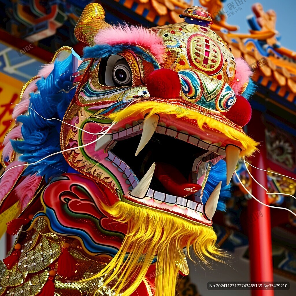 鹤装狮头