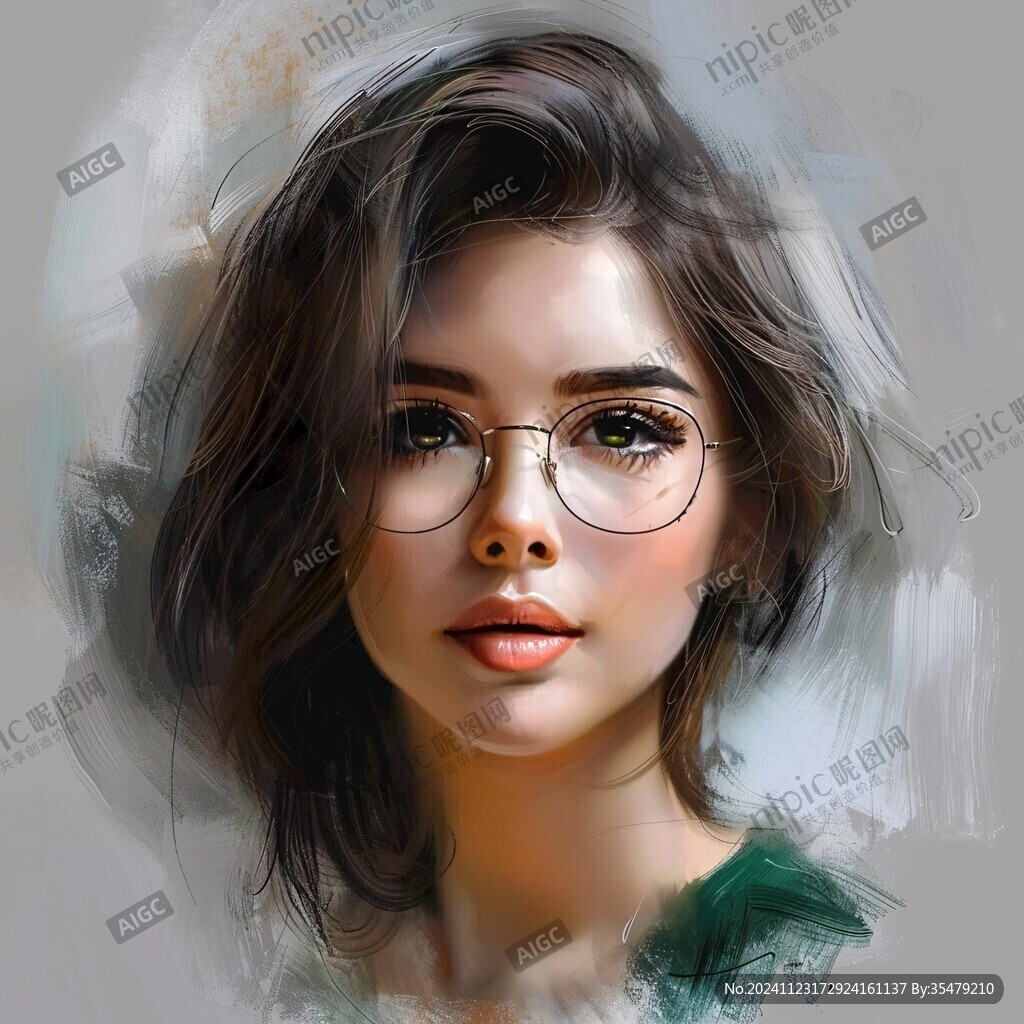 写实人物插画