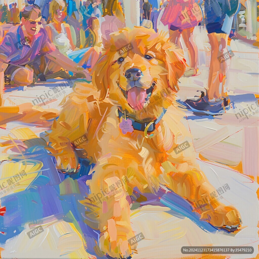 贵宾犬插画