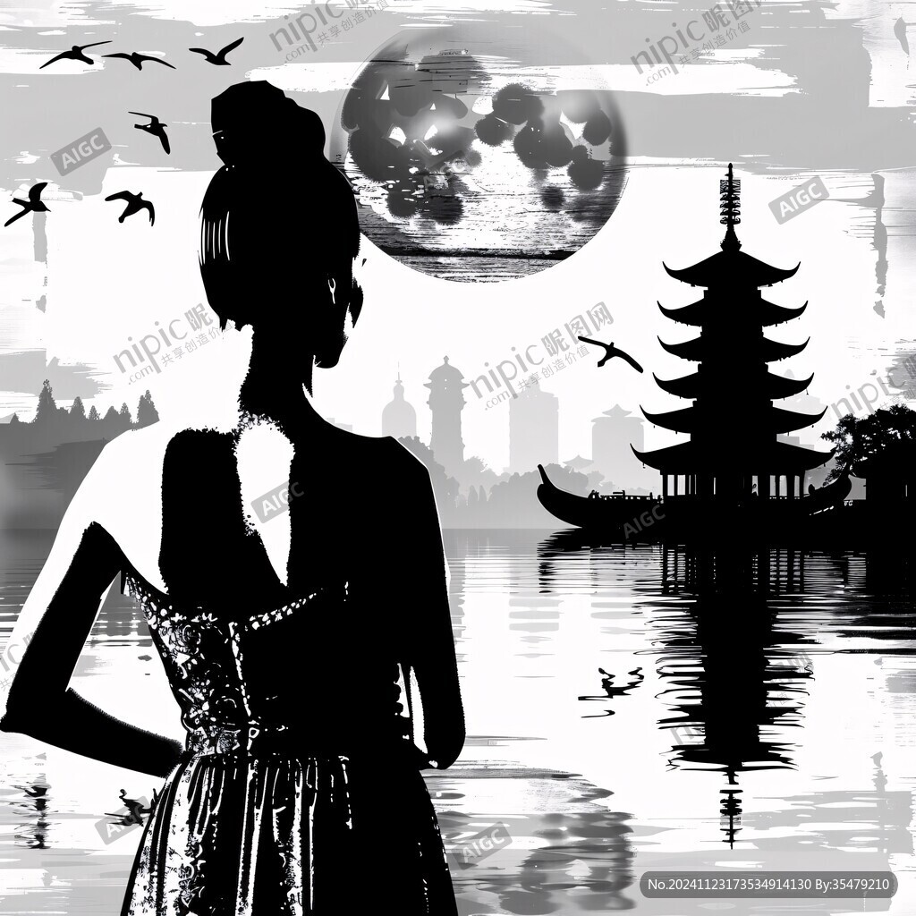 江南水乡妇女形象