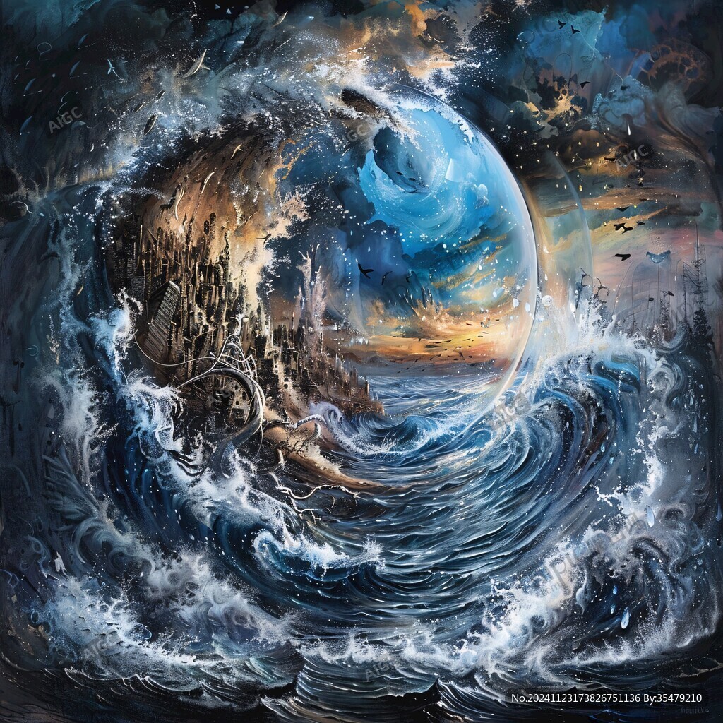 海洋流体画宇宙