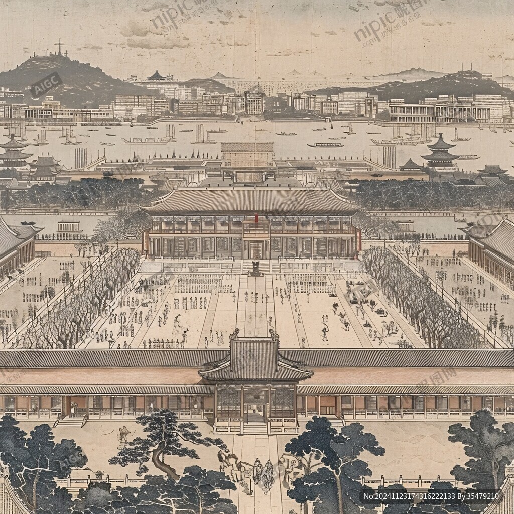 参宫上京道中一览之图