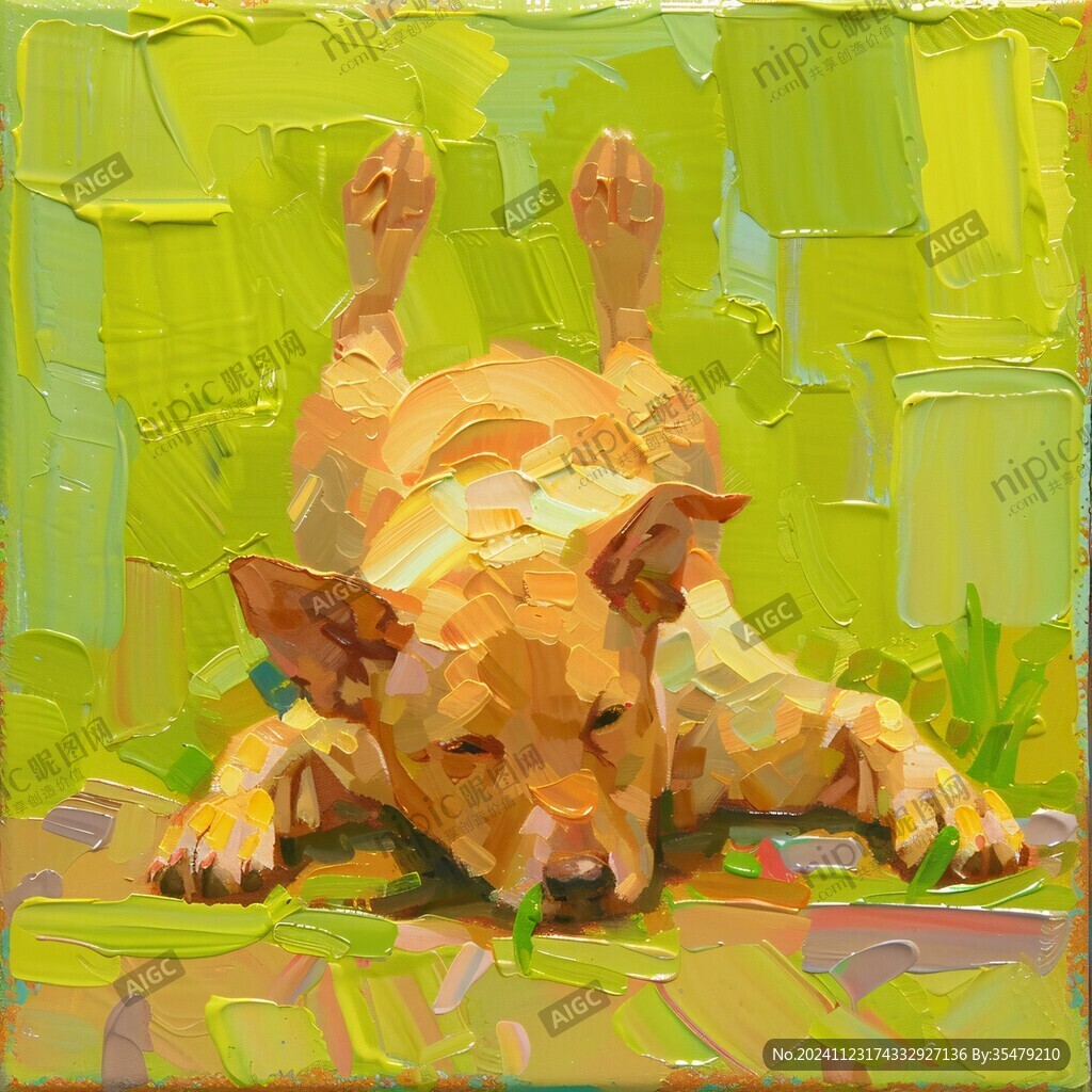 宠物油画