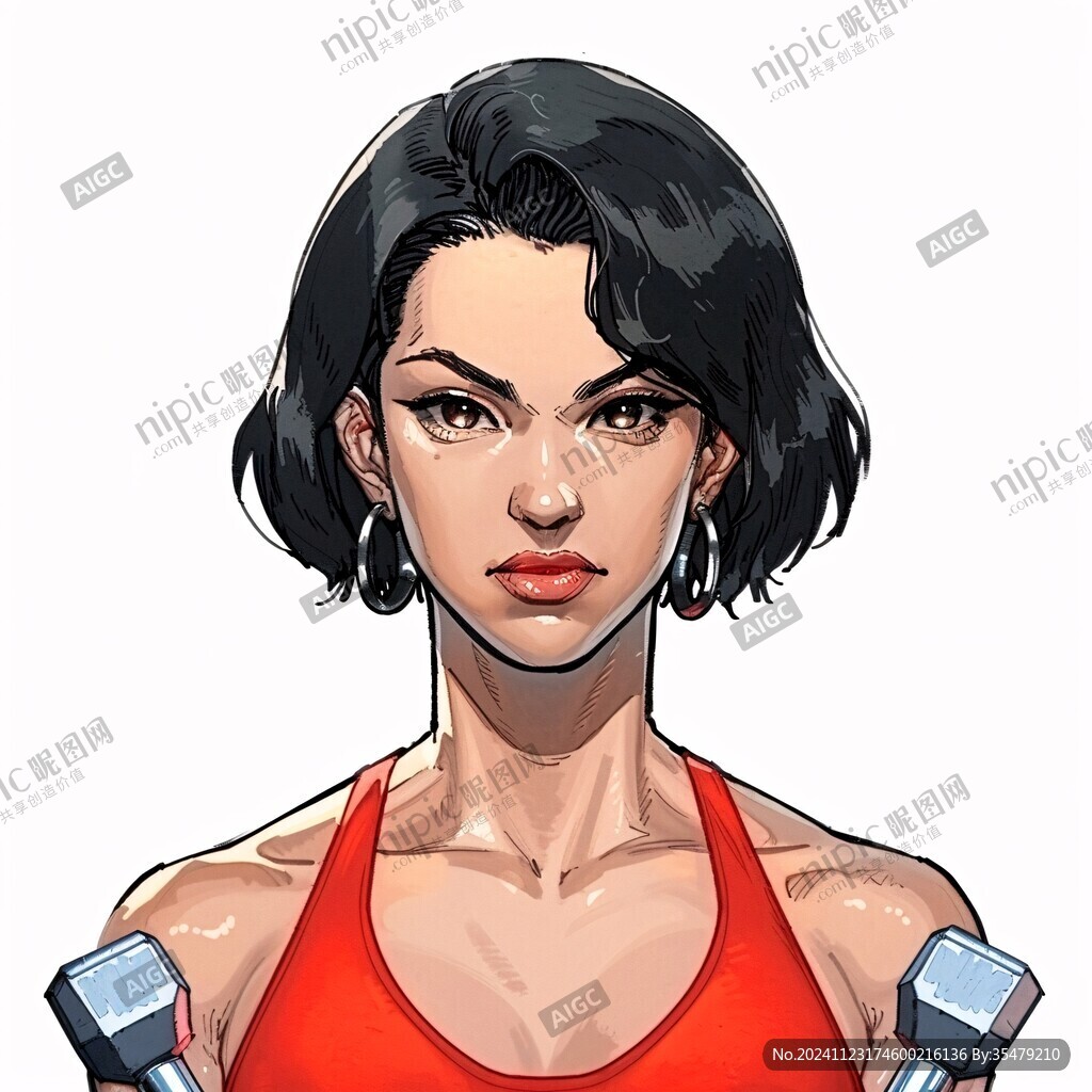 个人原创插画运动员