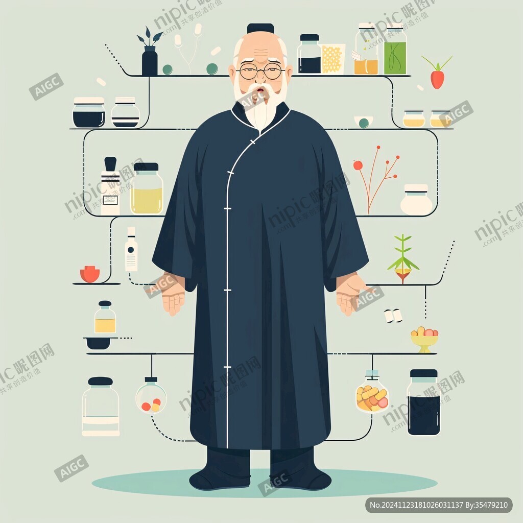 营养学专家卡通形象