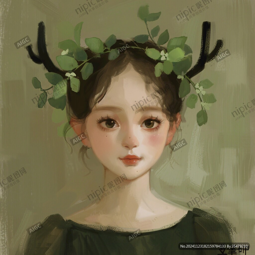 麋鹿装女孩