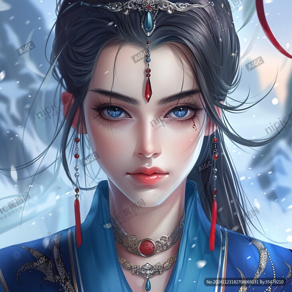 AI创作图厚涂头像 板绘人像 cg插画 cg绘画作品 游戏头像 原创厚涂 写实人物插画 cg绘画 cg风 人物原画 cg艺术 神仙仙女上神手绘 ...