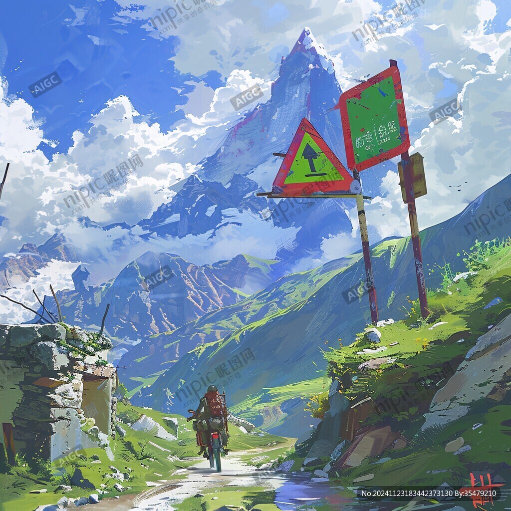 风景厚涂