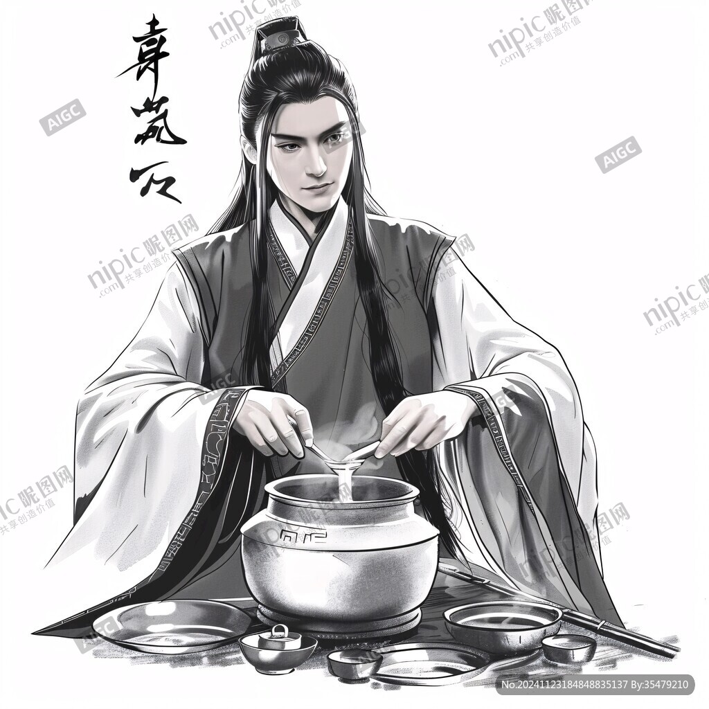 手绘甘遂