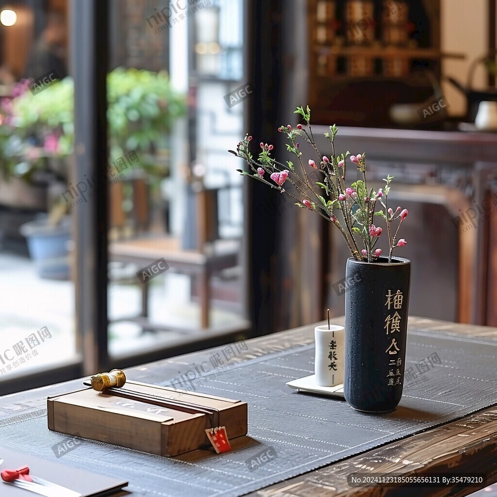 茶室装饰花