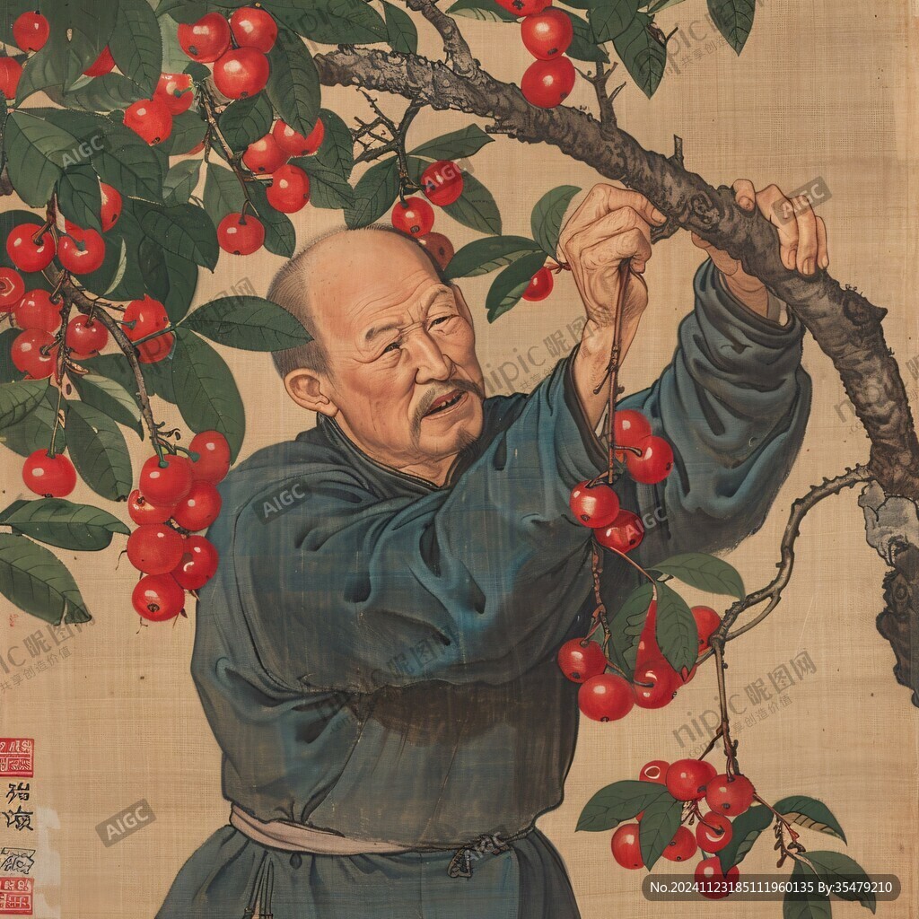 挑荔枝的男人