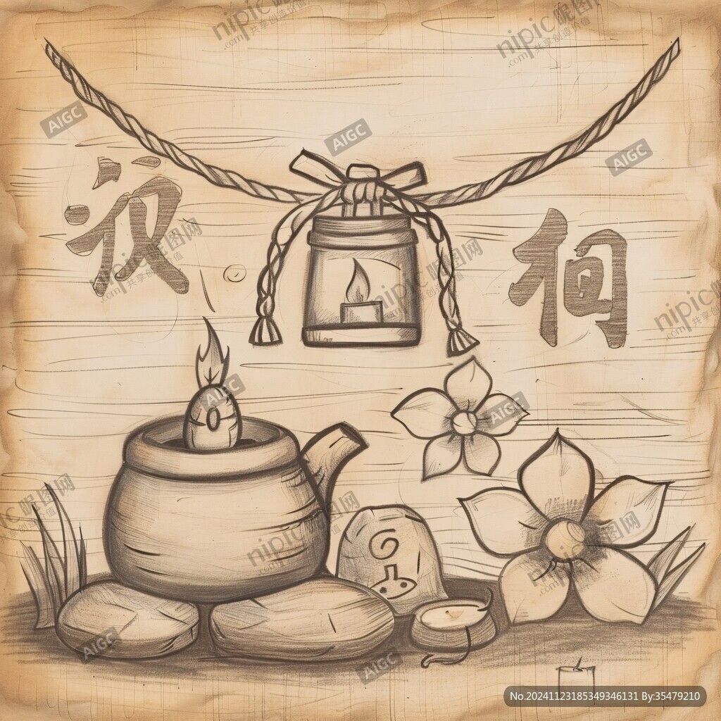 古井插画