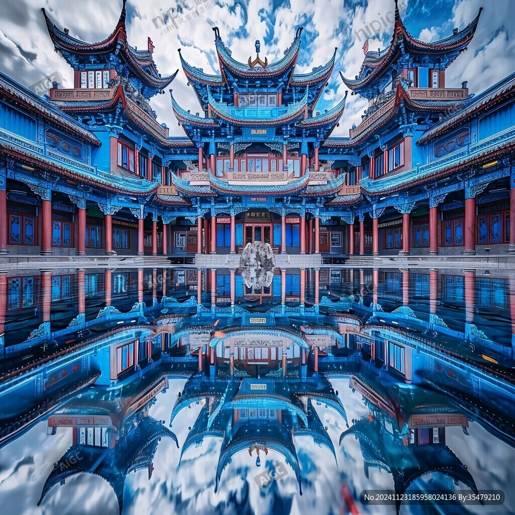 楼阁倒影
