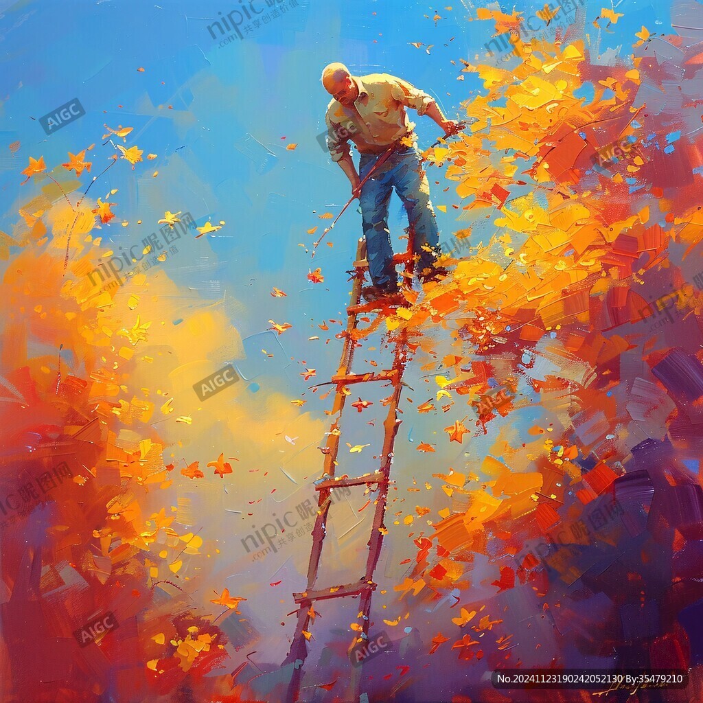 孤独感插画