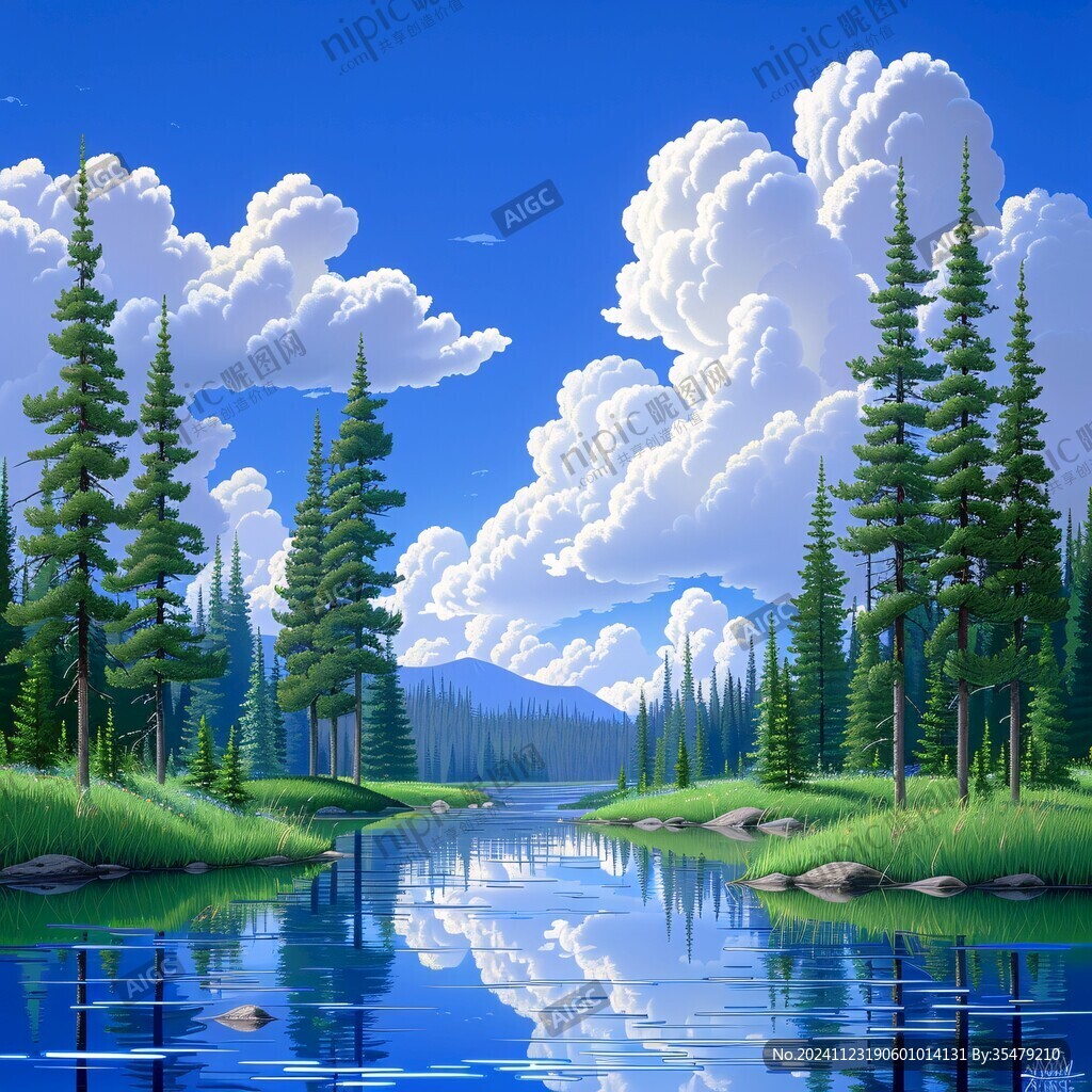 宽屏风景画