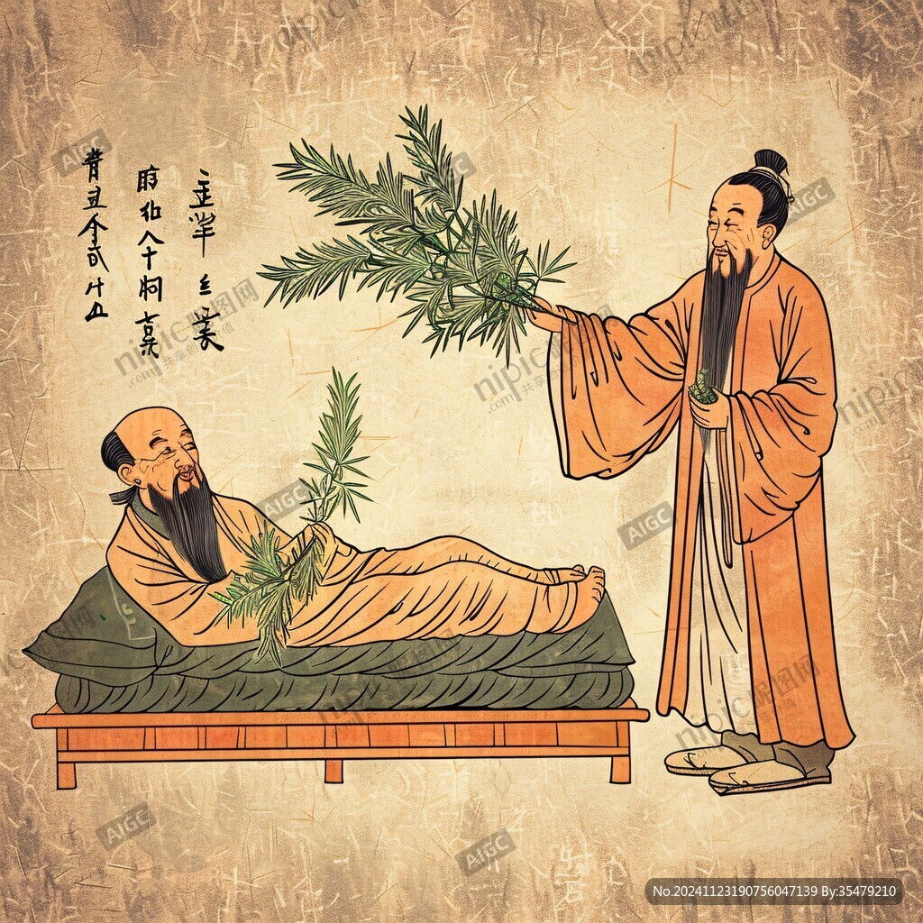 华佗行医治病图