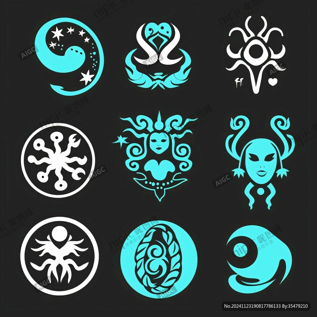 古代神话人物logo
