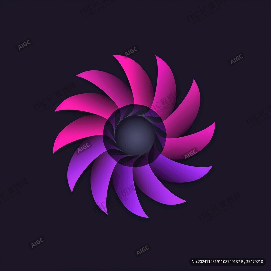 花形旋转logo