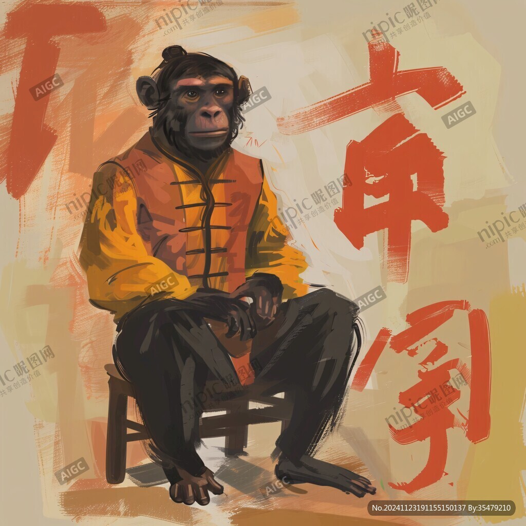 鼠绘猴
