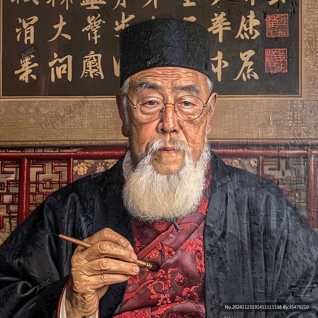 古代医生蜡像