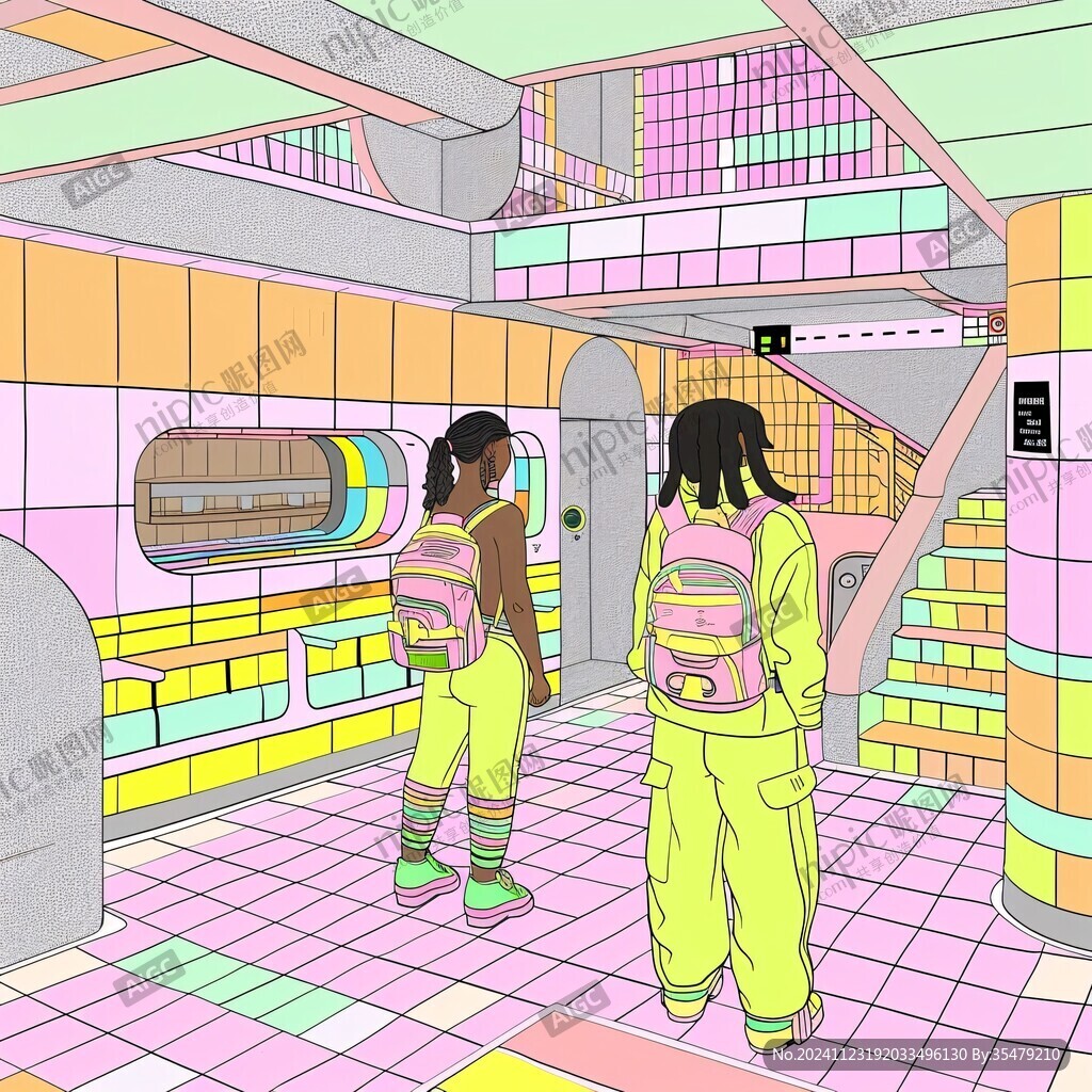 本本校园插画