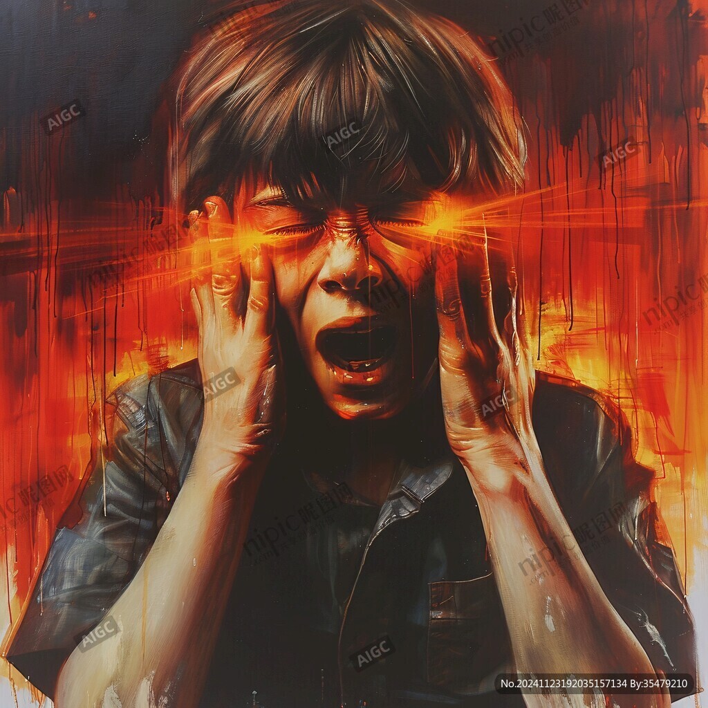3d惊悚墙画