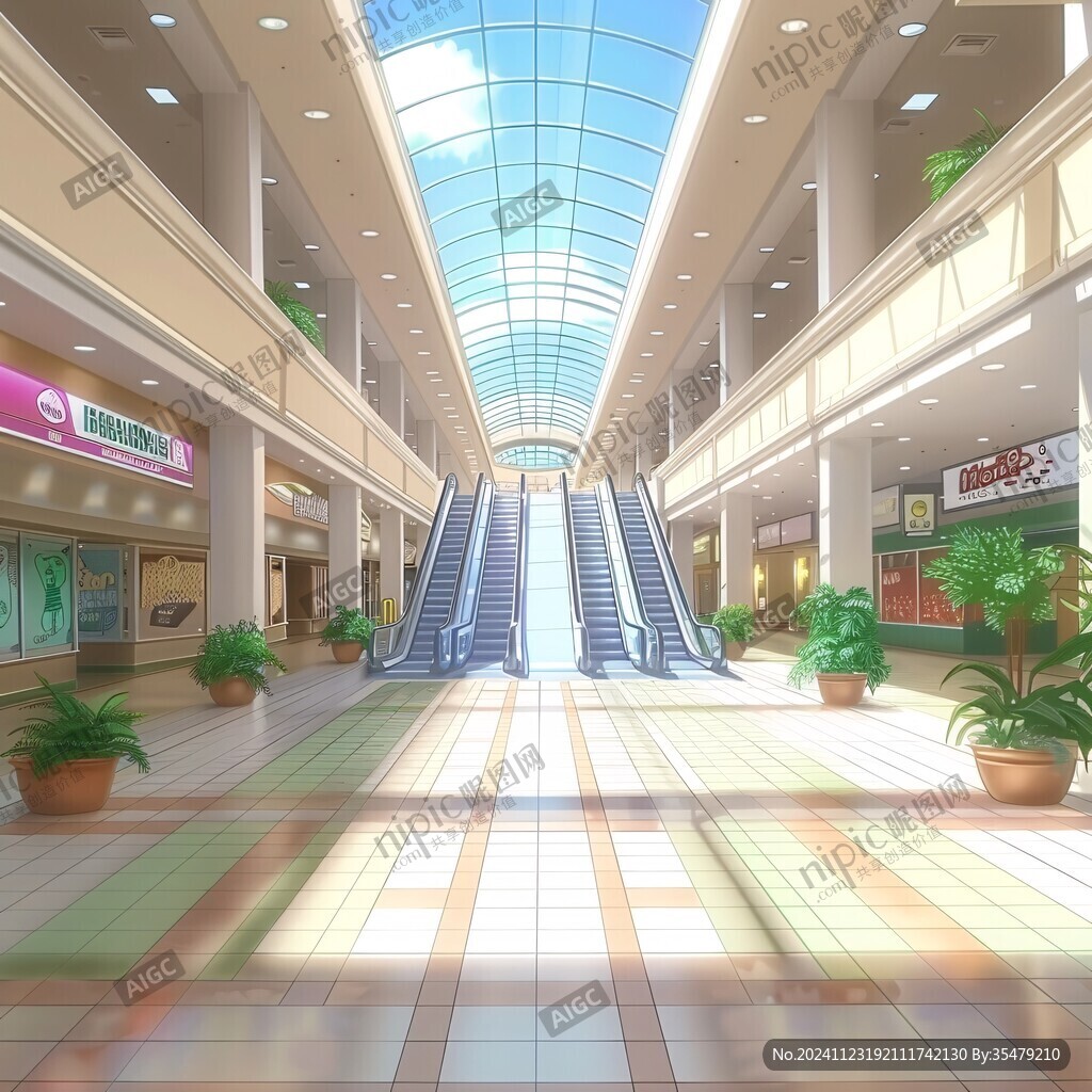 购物中心插画