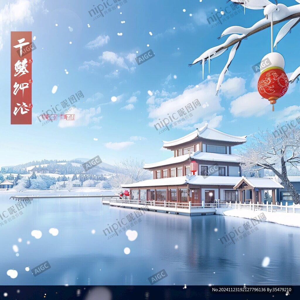 新中式雪景