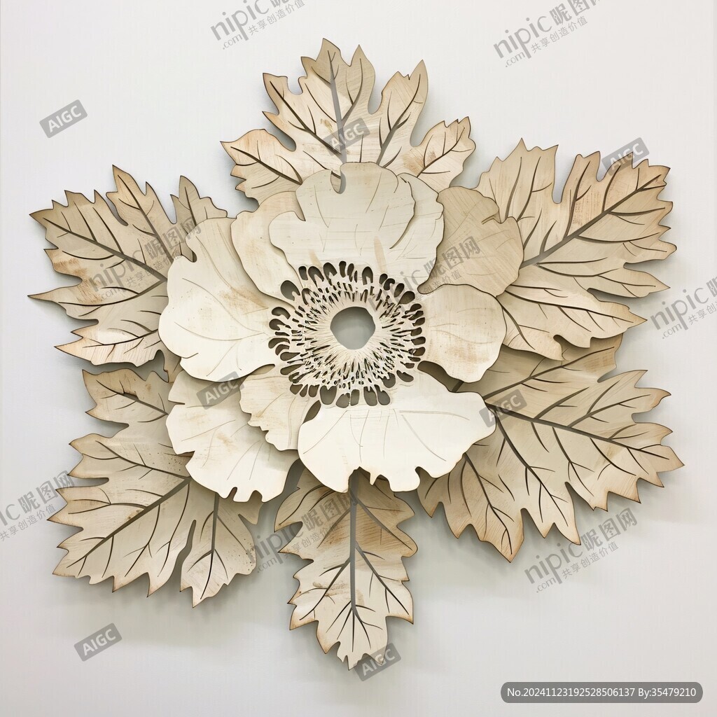 3d浮雕金属牡丹花