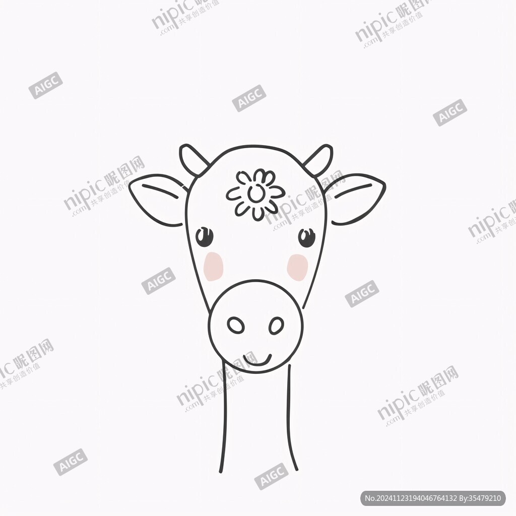 简笔牛