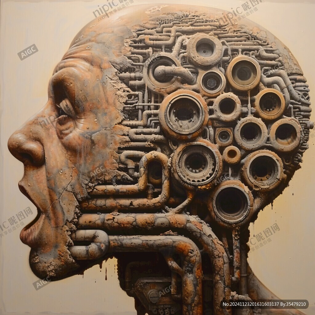 立体质感金属画