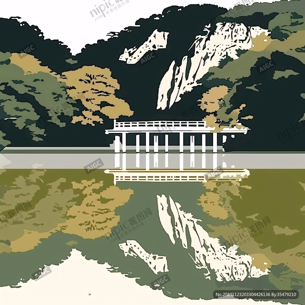 雁荡山插画