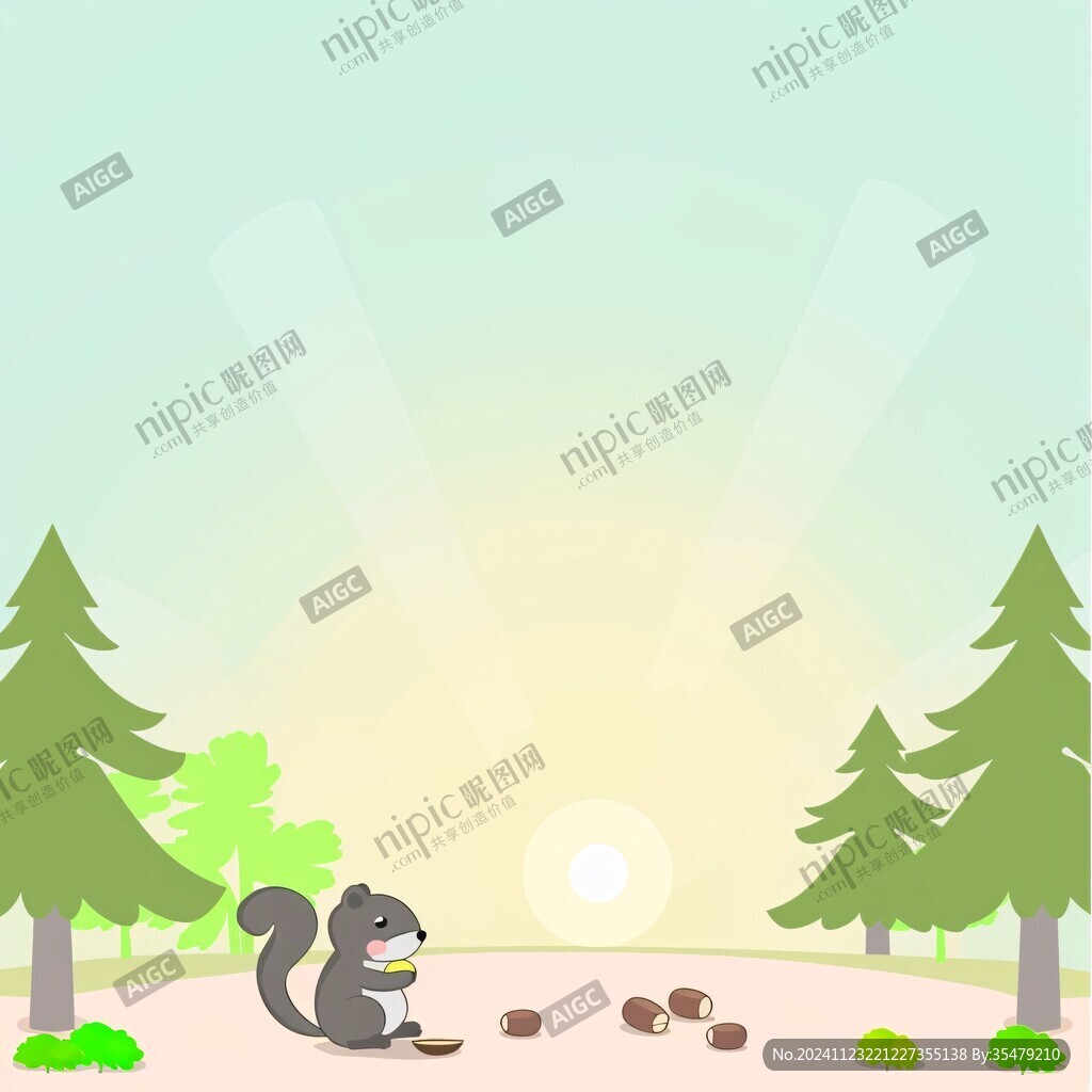 松鼠与森林