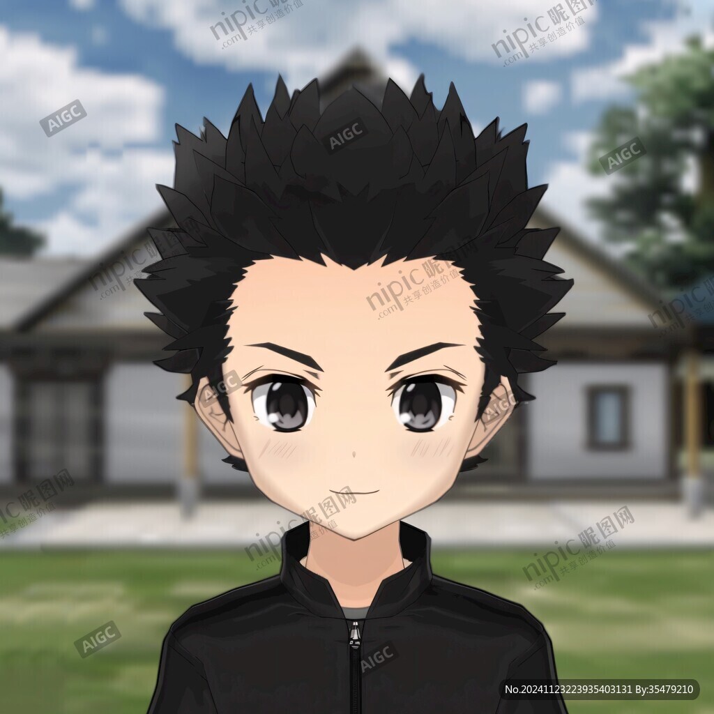 3d效果男孩