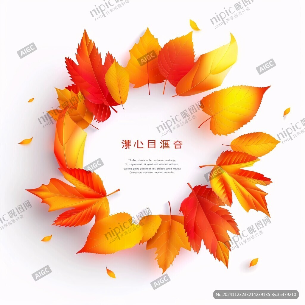 枫叶包装插画
