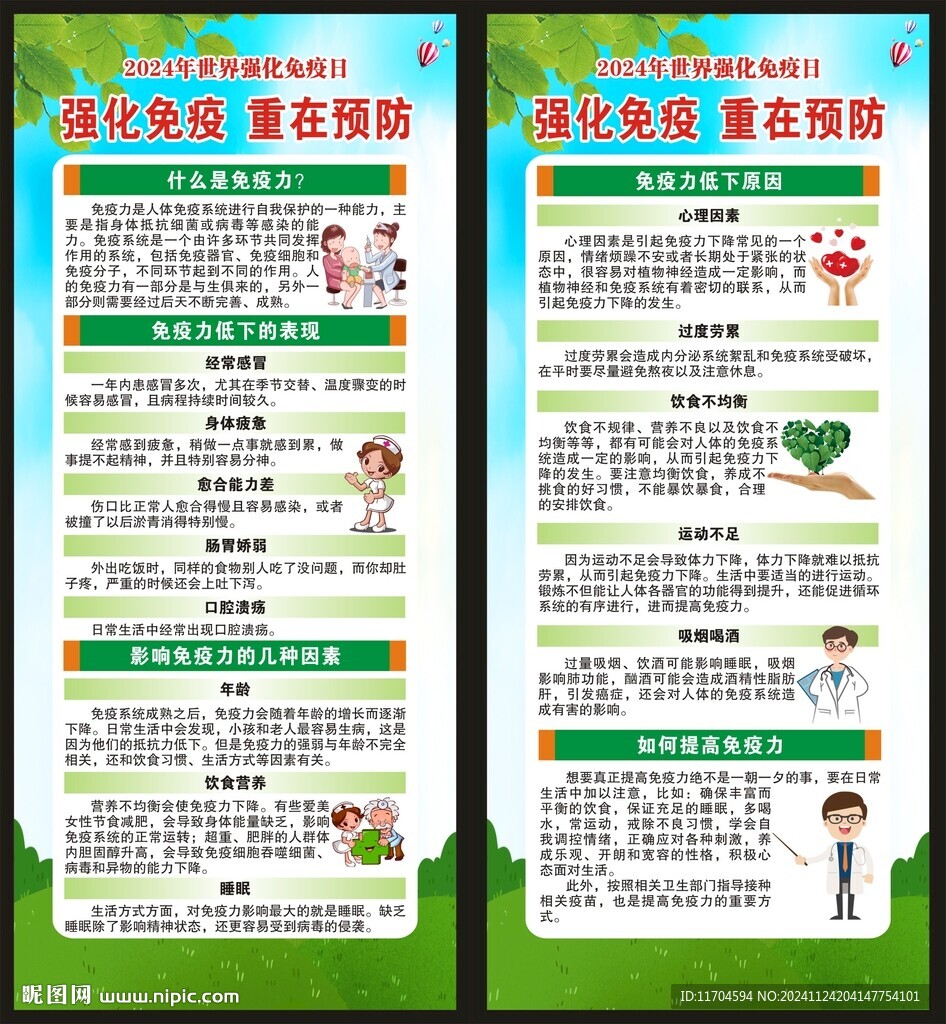 健康教育知识展架