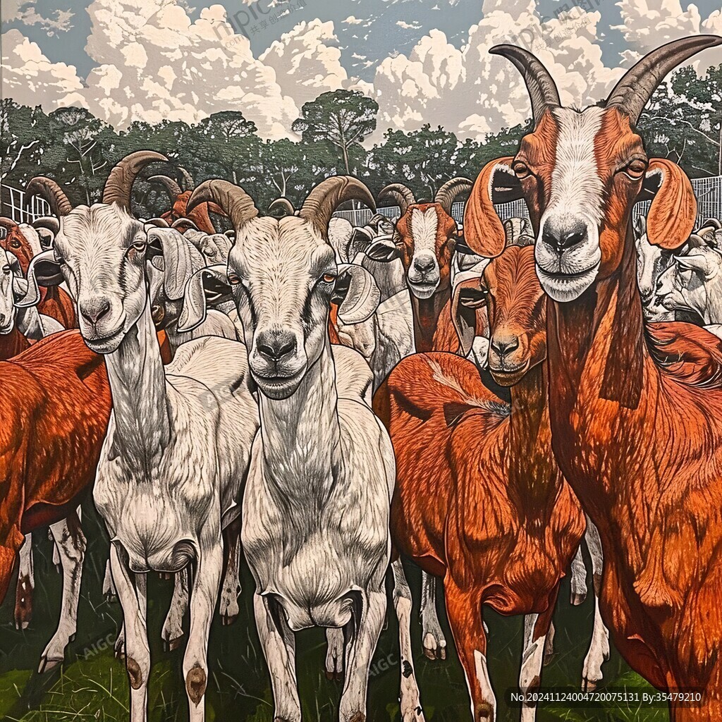 牛群装饰画